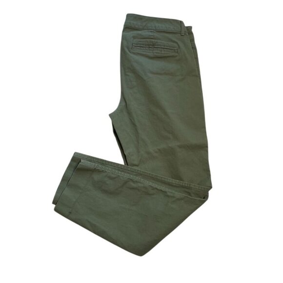 Old Navy Pixie Womens Khaki Pants Size 8 Regular Green c - Picture 8 of 8